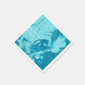 Serviette En Papier Surf Hawaii Green Room Hawaiian Surfer (Coin)