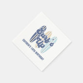 Serviette En Papier Surf Up Surboard Beach Anniversaire (Coin)