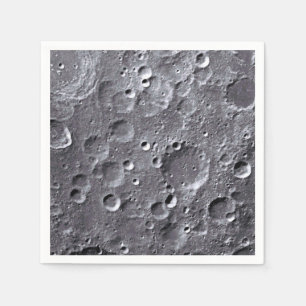 Serviette En Papier Surface de la lune