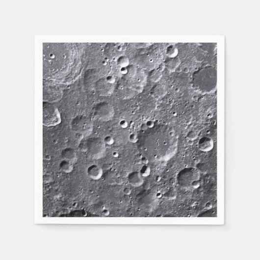 Serviette En Papier Surface de la lune (Devant)