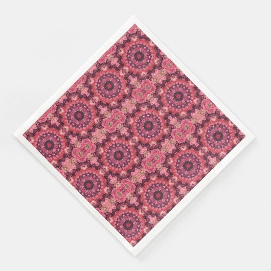 Serviette En Papier Surface inclinée rose (Coin)