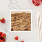 Serviette En Papier Surface rocheuse de la planète Mars (En situation)