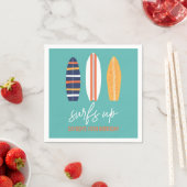Serviette En Papier Surfs Up BOY Plage de surf Anniversaire (En situation)