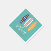 Serviette En Papier Surfs Up BOY Plage de surf Anniversaire (Coin)