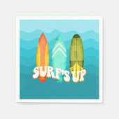 Serviette En Papier Surfs Up Surboard Anniversaire (Devant)