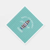 Serviette En Papier Surfs Up surboard et vagues Anniversaire (Coin)