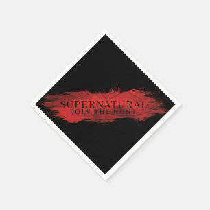 Serviette En Papier Surnaturel "Join Hunt" Red Splash
