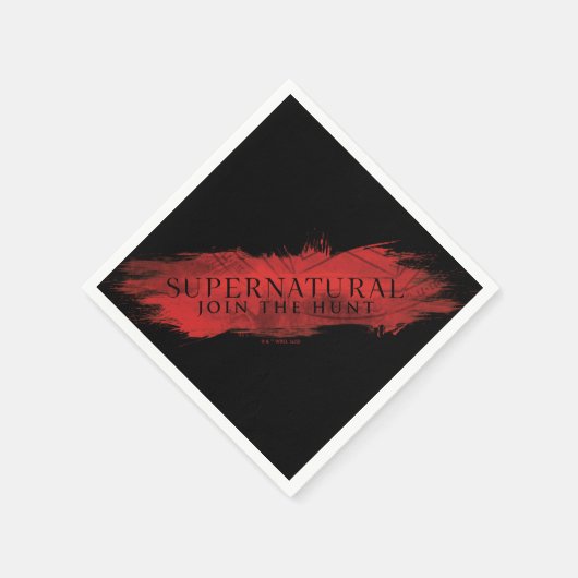 Serviette En Papier Surnaturel "Join Hunt" Red Splash (Coin)