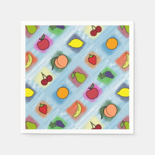 Serviette En Papier Surprise de Fruits