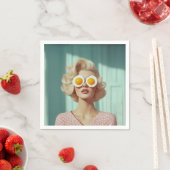 Serviette En Papier Surreal Breakfast Portrait mode (En situation)