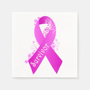 Serviette En Papier Survivant du cancer du sein