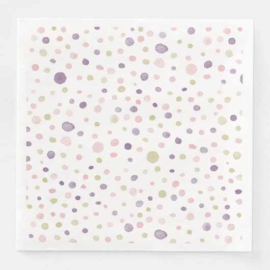 Serviette En Papier Susan Confetti Aquarelle points Papier Napkin (Devant)