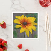 Serviette En Papier Susan Napkin aux yeux noirs (En situation)