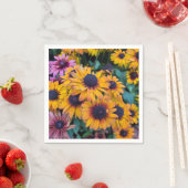 Serviette En Papier Susans à oeil noir (En situation)