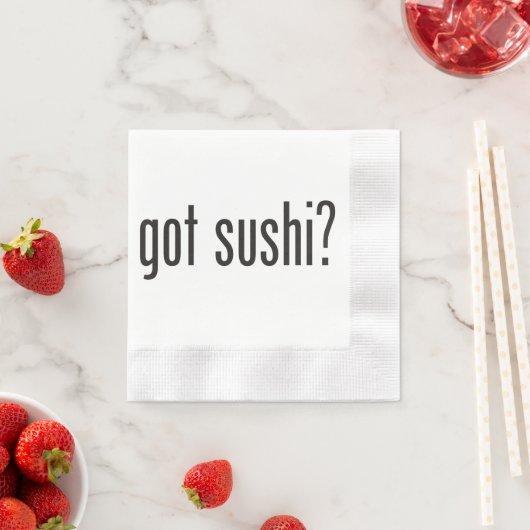 Serviette En Papier sushi (En situation)