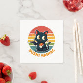 Serviette En Papier Sushi maniaque (En situation)