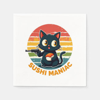 Serviette En Papier Sushi maniaque