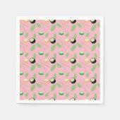 Serviette En Papier Sushi Party Hibachi Sushi Rolls et Chopsticks (Devant)