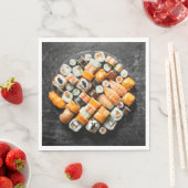 Serviette En Papier Sushi platter (En situation)