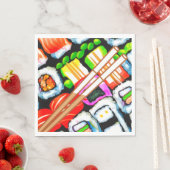 Serviette En Papier Sushi pop (En situation)