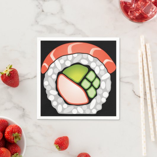 Serviette En Papier Sushi Roll (En situation)