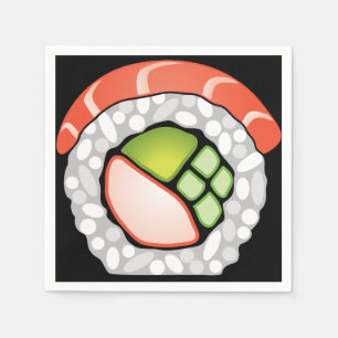 Serviette En Papier Sushi Roll