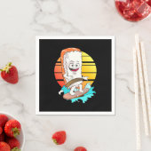 Serviette En Papier Sushi surf (En situation)