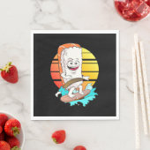 Serviette En Papier Sushi surf (En situation)