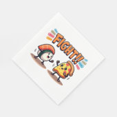 Serviette En Papier Sushi vs Pizza (Coin)