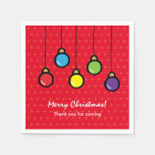 Serviette En Papier Suspendre les ornements de Noël (Devant)