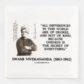 Serviette En Papier Swami Vivekananda Un Secret De Tout (Devant)