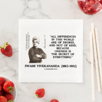 Serviette En Papier Swami Vivekananda Un Secret De Tout