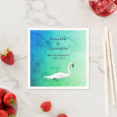 Serviette En Papier Swan (En situation)