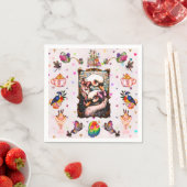 Serviette En Papier Swan Lovers (En situation)
