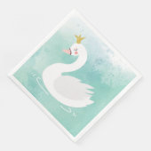Serviette En Papier Swan Princess Anniversaire Napkins, Swan Lake Part (Coin)