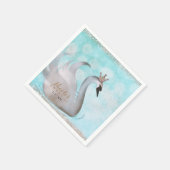 Serviette En Papier Swan Princess Faux Gold Parties scintillant Fairy  (Coin)