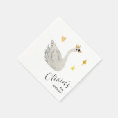 Serviette En Papier Swan Princess Paper Napkins (Coin)