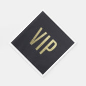 Serviette En Papier Swanky Faux Gold Leaf Foil VIP Typographie (Coin)