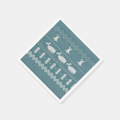 Serviette En Papier Sweat de Noël Motif Knished Baleine Scandi (Coin)