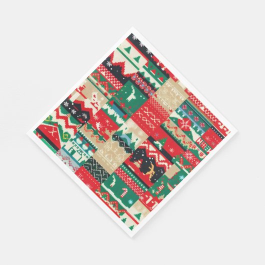 Serviette En Papier Sweat moche de Noël 8 (Coin)