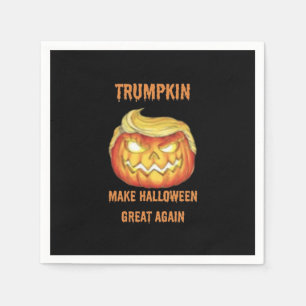 Serviette En Papier Sweatshirt, Trumpkin, classique d'Halloween