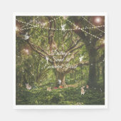 Serviette En Papier Sweet 16 Bunnies de Forêt Enchantées Fées Lumières (Devant)