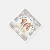 Serviette En Papier Sweet 16 Or Rose de luxe Balloons Damask (Coin)