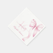 Serviette En Papier Sweet 16 Pink Bow Napkins (Coin)