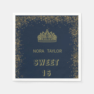 Serviette En Papier "Sweet 16 Soirée : Glam, Glitz, and Good Times!"