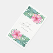 Serviette En Papier Sweet 16 Thème Tropical Anniversaire (Coin)