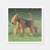 Serviette En Papier Sweet Airdale Terrier (Devant)