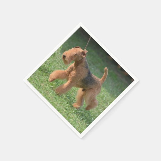 Serviette En Papier Sweet Airdale Terrier (Coin)