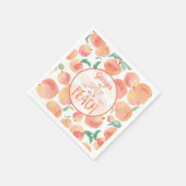 Serviette En Papier Sweet as a Peach Birthday Party Napkins (Coin)