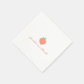 Serviette En Papier Sweet as a Peach Girly Birthday (Coin)